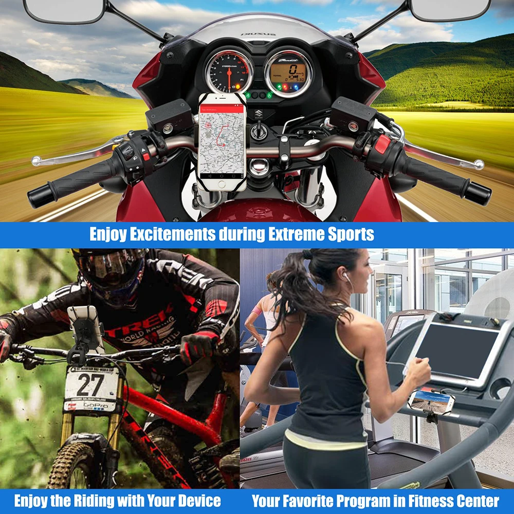 Bike Bicycle Holder Anti Slide Phone Bracket Mount Motorcycle Smartphone Holders Phone Cellphone GPS Bicycle Accessories Bike Bicycle Holder Anti Slide Phone Bracket Mount Motorcycle Smartphone Holders Phone Cellphone GPS Bicycle Accessories