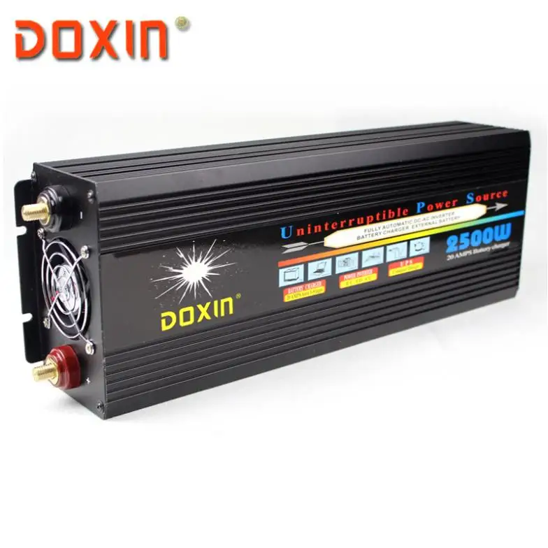 AC/DC/AC автомобильный инвертор 12V 220V 2500W Универсальная Система бесперебойного питания/источник бесперебойного питания UPS