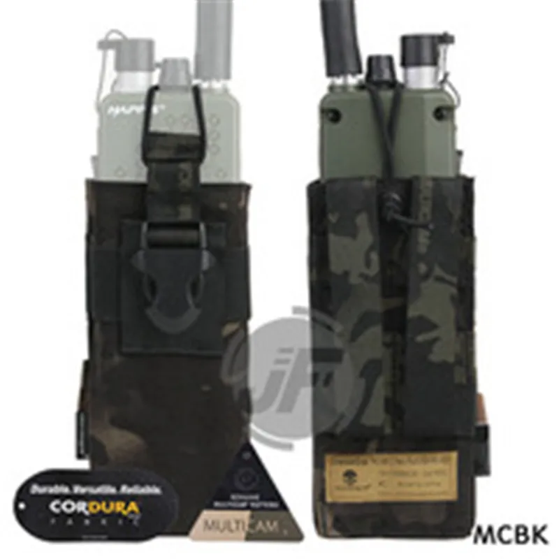 Emerson тактический Чехол для радио MBITR PRC148 152 с Molle ремнем EM8336 EMERSONGEAR MOLLE Чехол для радио JPC, AVS. CPC жилет - Цвет: MCBK