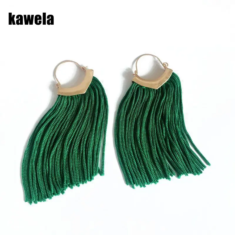 

Free Shipping New Bohemia Style Long Thread Tassel Sweet Earring
