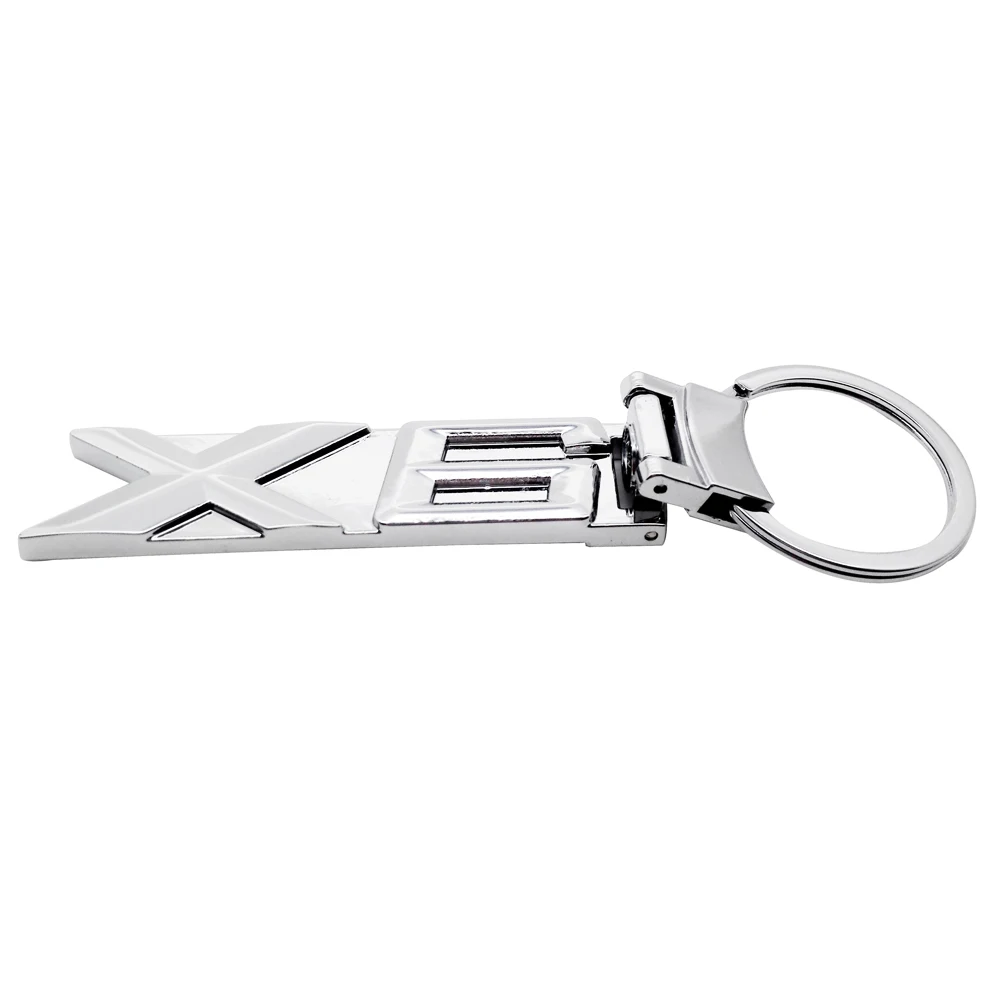 Автомобильный брелок для ключей с X6 логотип металлический брелок для ключей для BMW X6 F85 E71 M6 X1 X3 X5 F16 E60 E61 E63 E64 E65 E66 брелок для автомобильных ключей, брелок для ключей