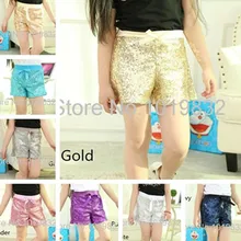 Шорты для девочек-дети девушки летние шорты новые шорты с блестками для девочек