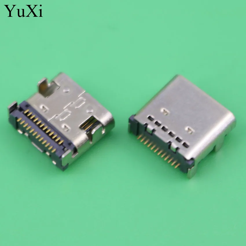 YuXi 1X Новый 24 pin Тип C USB гнездо micro 3 1 разъем питания Коннектор зарядка док порт