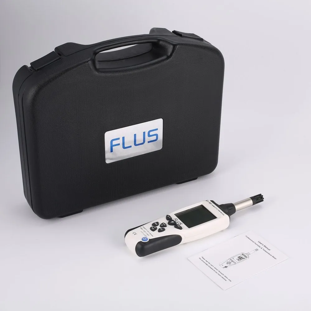 

FLUS ET-951 Handheld Digital Humidity Tester Temperature Meter Monitor LCD Display Multifunction Hygrometer Thermometer