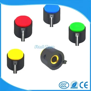 bakelite Knob Cap 19X17mm Top 6mm Dia Split Shaft Rotary Potentiometer Knobs