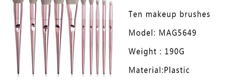 Кисти для макияжа 10/шт. тени для век основа пудра подводка для глаз с ресницами, губами макияж Косметическая кисть, Бьюти наборы инструментов