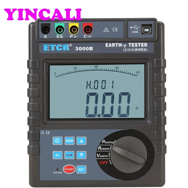 High Quality Earth Resistance Soil Resistivity Tester Etcr3000b