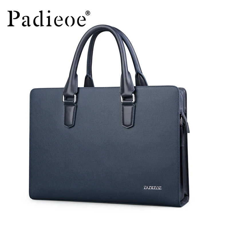

Padieoe men bag briefcase leather computer bag messenger handbag purses jobs genuine leather