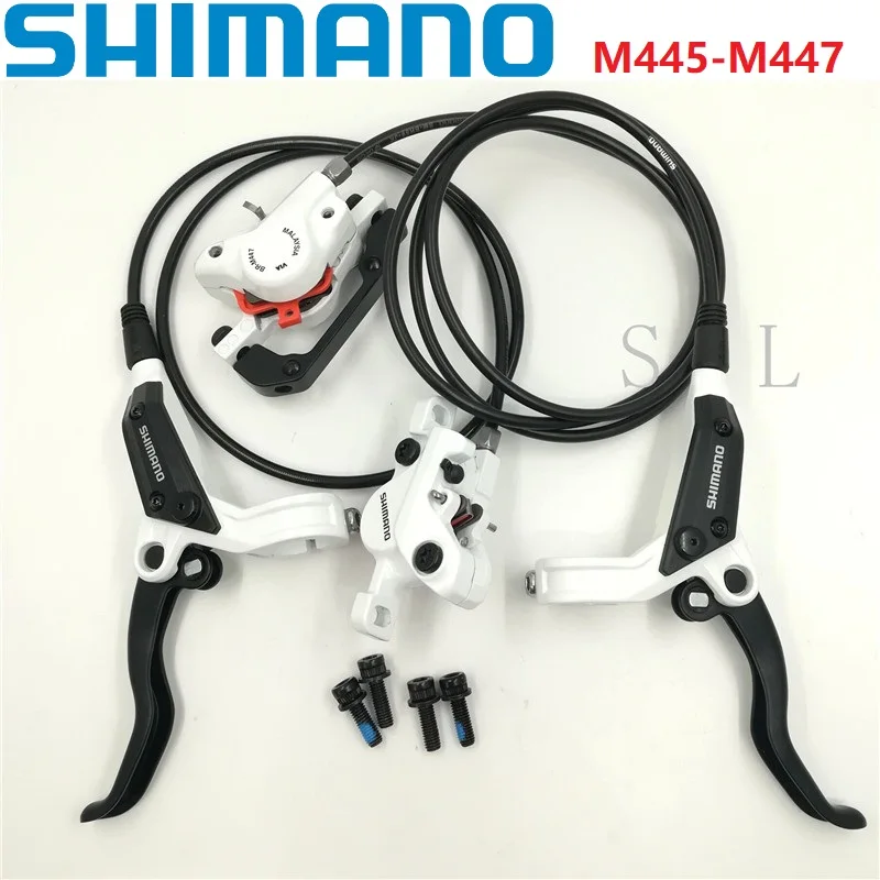 Shimano BL/BR M445 M446 M447 белый гидравлический дисковый тормоз передний задний тормозной