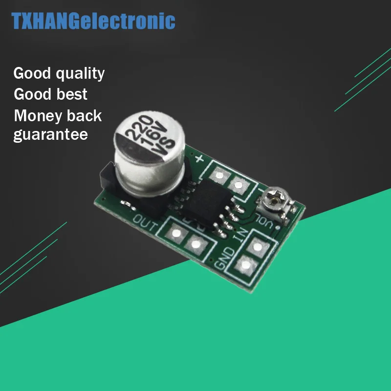 

DC 3.8V-12V 150mA 5V Adjustable Mini LM386 Audio Power Amplifier Board Micro Amp Module Max 750mW Impedance Voice
