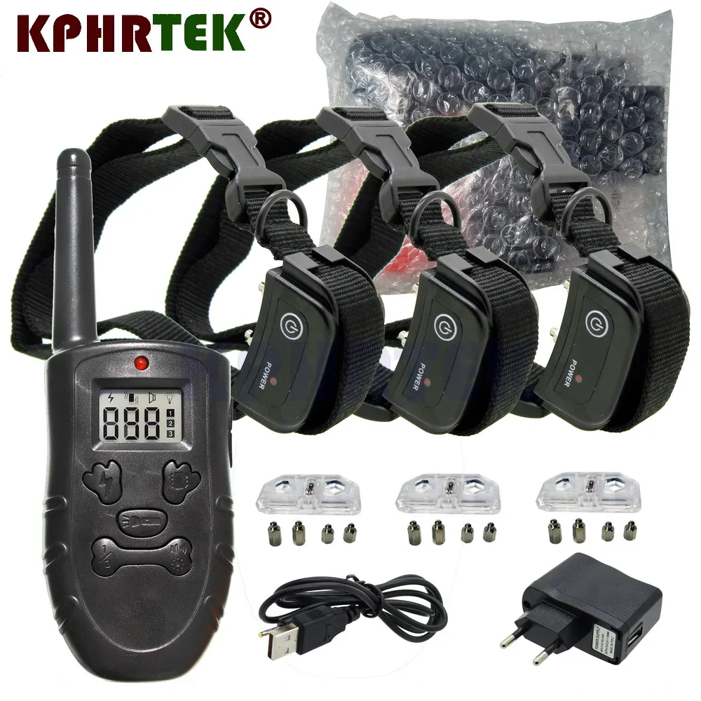 For 3 Dogs Remote Dog Trianing Collar Electric Trainer With Shock