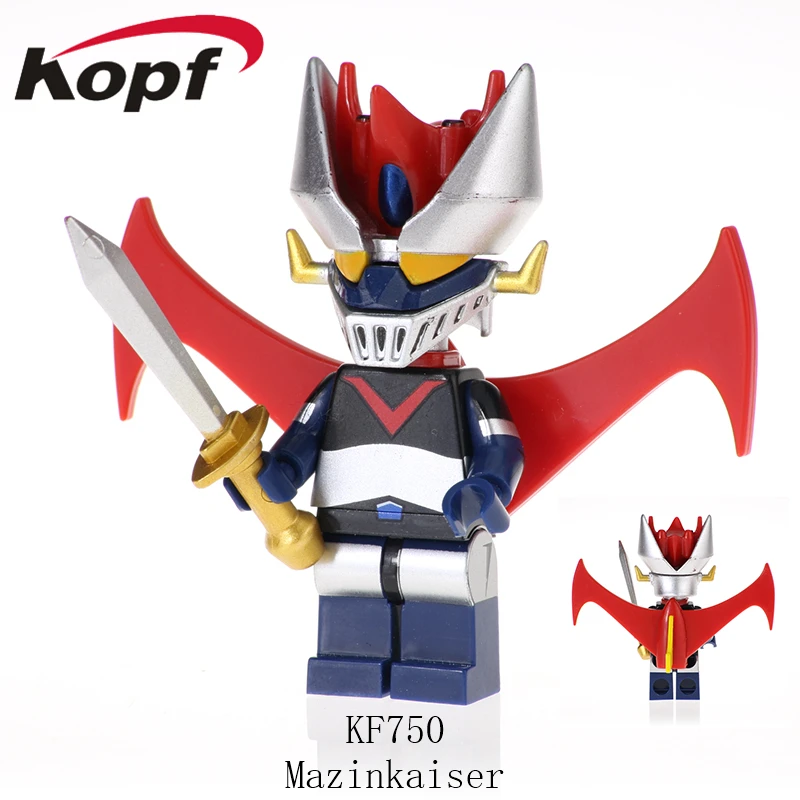 

50Pcs Building Blocks Robot God Mazinkaiser Mazinger Z The Ancestor Infinity Iron Man 28 Fx Minifigured Toys For Children KF750