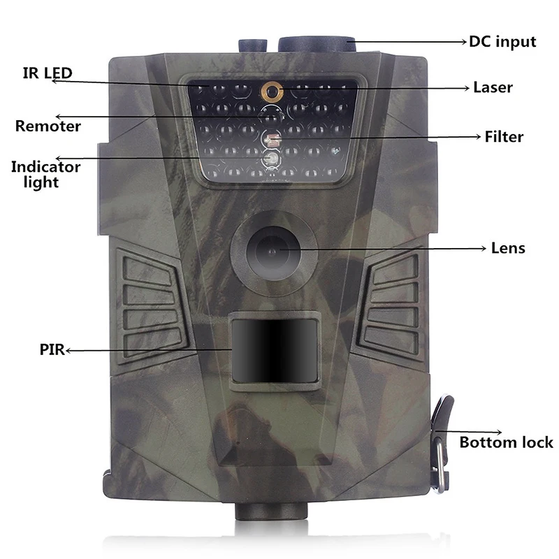 HT 001B Trail Camera 12MP 1080P 850nm светодиодный охотничий фотоаппарат с ночным видением