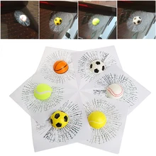 3D Car Stickers Ball Hit Car Body Window Sticker Stereo Self Adhesive Decal for car stickers 3D Car Stickers Ball Hit Car Body Window Sticker Stereo Self Adhesive Decal for car stickers