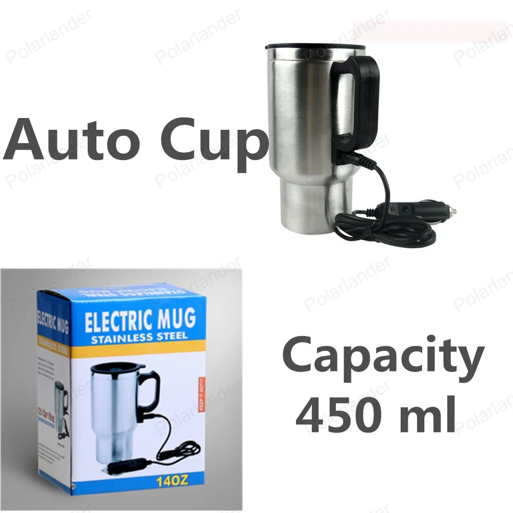 High Quality 12v 450 Ml Car Heater Cup Best Sell Stainless Steel Car