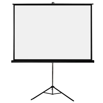 

72'' Tripod Projector Screen can be detached from the leg in 4:3 format Mobile presentation portable tripod screen