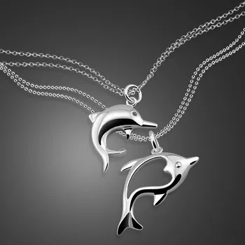 

Dolphin pendant necklace women's 925 sterling silver fashion necklace sterling silver jewelry dolphin pendant sterling silver