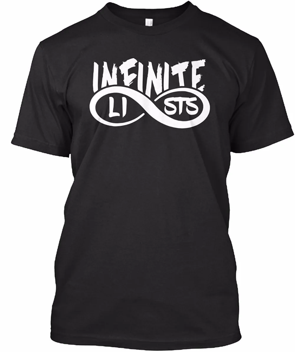 

Printing On T Shirts Men'S Graphic Crew Neck Short-Sleeve Infinite Lists T Shirts
