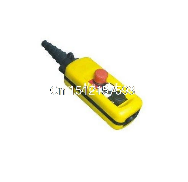 

1 Speed Control Hoist Crane 2 Pushbuttons Pendant Control Station With Emergency Stop