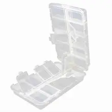 Монтажная цепь портативный пластиковый прозрачный складной рыболовные приманки, крючок Ящик для хранения приманки Чехол Многофункциональный Органайзер рыболовные коробки
