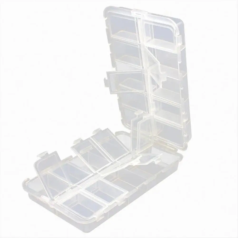 

Mounchain Portable Plastic Transparent Folding Fishing Lures Hook Bait Storage Box Case Multifunctional Organizer Fishing Boxes