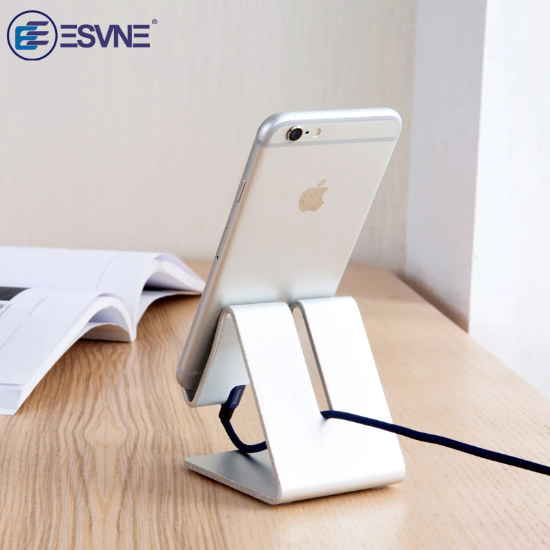 Esvne Aluminum Metal Mobile Phone Holder Desk Stand For Iphone