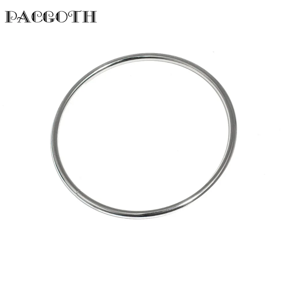 

PACGOTH Kiss Clasp Iron Based Alloy Opened Jump Rings Bag Part & Accessories Round Handle Three Colors 11cm(4 3/8") Dia, 1 Piece