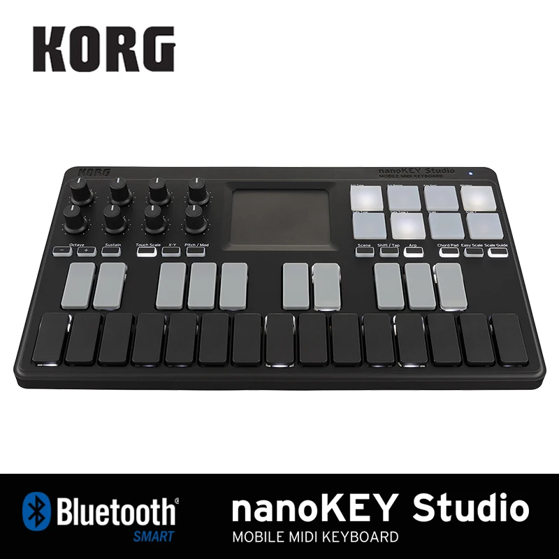  Korg nanoKONTROL Studio/nanoKEY Studio Keyboard Controller Bluetooth/USB MIDI Control Surface with 
