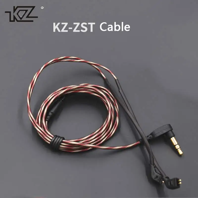 KZ ZST ED12 ES3 СЖД ZS10 ES4 кабель 2pin 0 75 мм обновлен позолоченный наушники обновление
