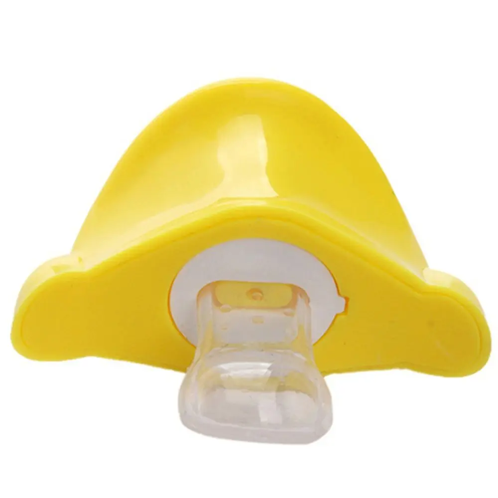 

1 Pcs High-Quality Kids Nipple Nibbler Feeder Non-Toxic Baby Supplies Pacifier Teat Funny ABS Yellow Pacifiers Size: 5.5*4.5cm