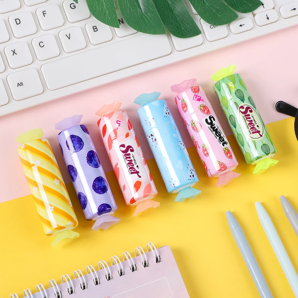 

1pc 5mmX5m Cute Candy Style Decorative Correction tape kawaii Student alteration tape School supplies stationery
