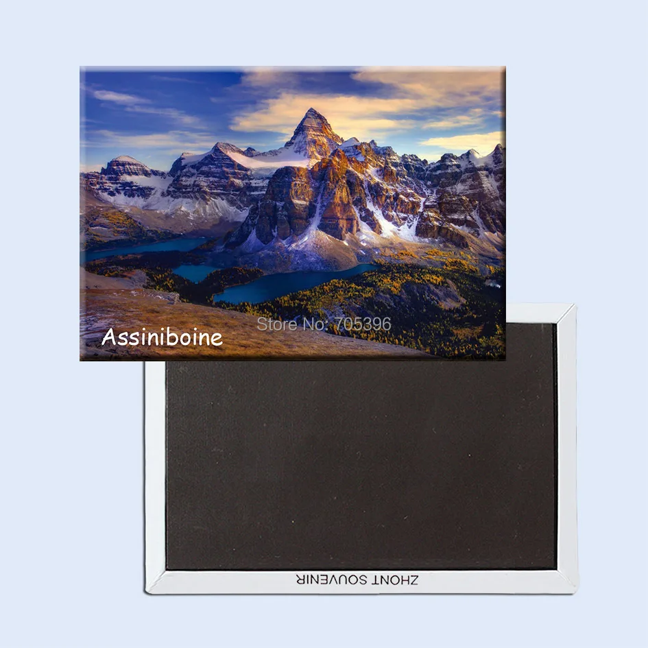 Canada Tourist Refrigerator 78*54mm,Mount Assiniboine Scenery