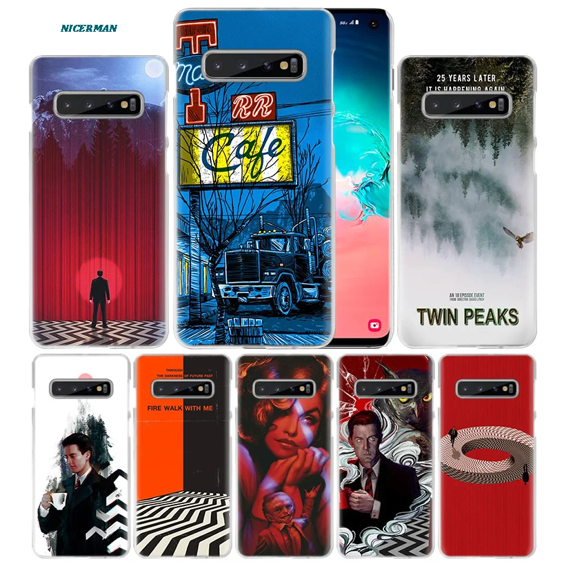 

Welcome To Twin Peaks Case for Samsung Galaxy S10 5G S10e S9 S8 M30 M20 M10 J4 J6 Plus J8 2018 Note 8 9 Clear Hard Phone Cover
