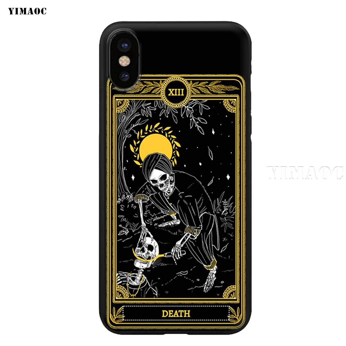 Силиконовый мягкий чехол YIMAOC Death Tarot для iPhone 11 Pro XS Max XR X 8 7 6 6S Plus 5 5S SE - Цвет: 1