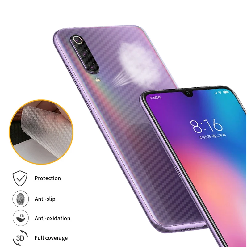 for-Xiaomi-mi-9-SE-mi-9SE-Back-Screen-Protector-3D-Carbon-Ultra-Thin-Protective-Film