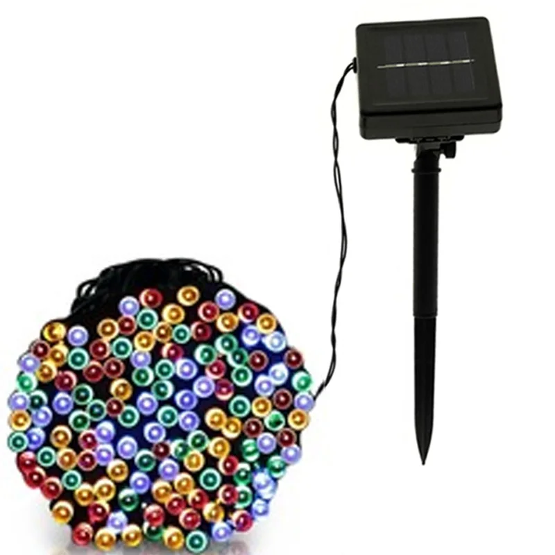 

7m 12m 22m LED Outdoor Solar Lamp led solar string Lights Holiday Christmas Party Garlands Garden Waterproof RGB Fairy Lights