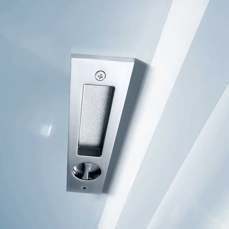  1 set/Sliding wooden Door Lock Hidden Handle Interior Door Pull Lock Modern Anti-theft Room Wood Do - 33032516769