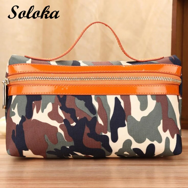 

1 Pc New Camouflage Cosmetics Bag Fashion Zipper Makeup Bags Portable Makeup Organizer Handbags Travel Toiletry Bag