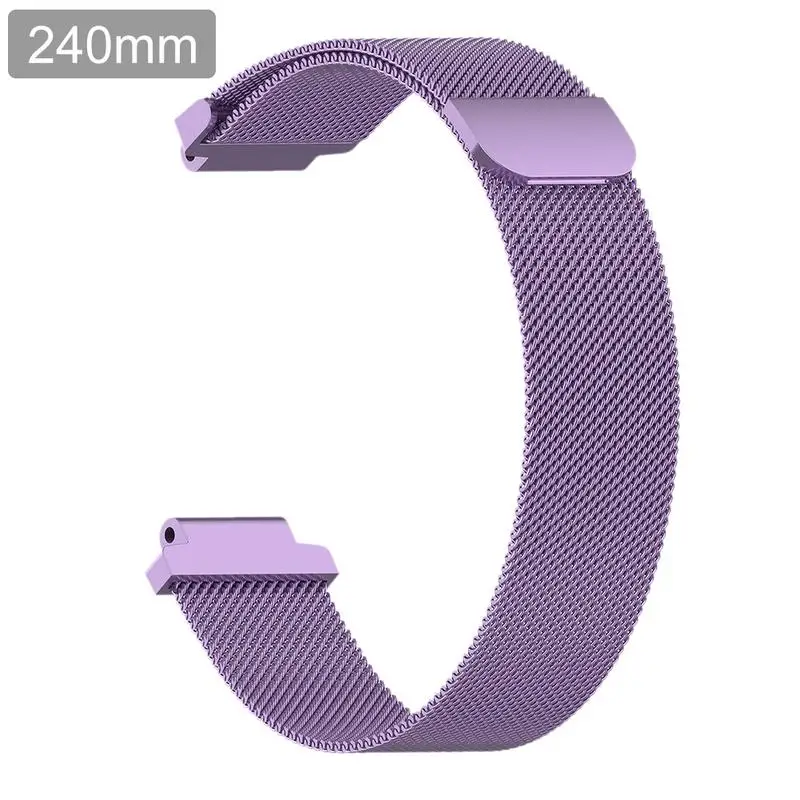 Фиолетовый Ремешок для смарт-часов Garmin Forerunner 220 230 235 630 620 735 235 подход S20 S5 S6 ремешок для наручных часов Apple Watch, Миланский Браслет с отверткой - Цвет: Фиолетовый
