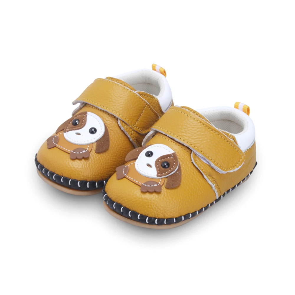 Lovely Doggie Baby Shoes Soft Sole Boy and Girl Shoes wiht Real Leather
