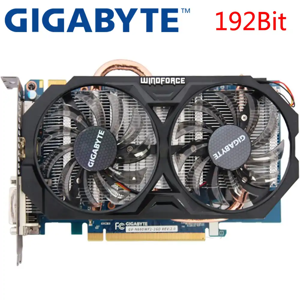 Gigabyte Video Card Gtx660 2gb 192bit Gddr5 Graphics Cards For Nvidia Geforce Gtx 660 Used Vga Cards Stronger Than Gtx 750 Ti Graphics Cards Aliexpress