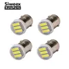 4x BA9S T4W 2 Вт 3 светодиодный 7020 SMD светодиодный белый светильник 6500K Авто резервного копирования резервные лампы AC/DC 12V ► Фото 1/5