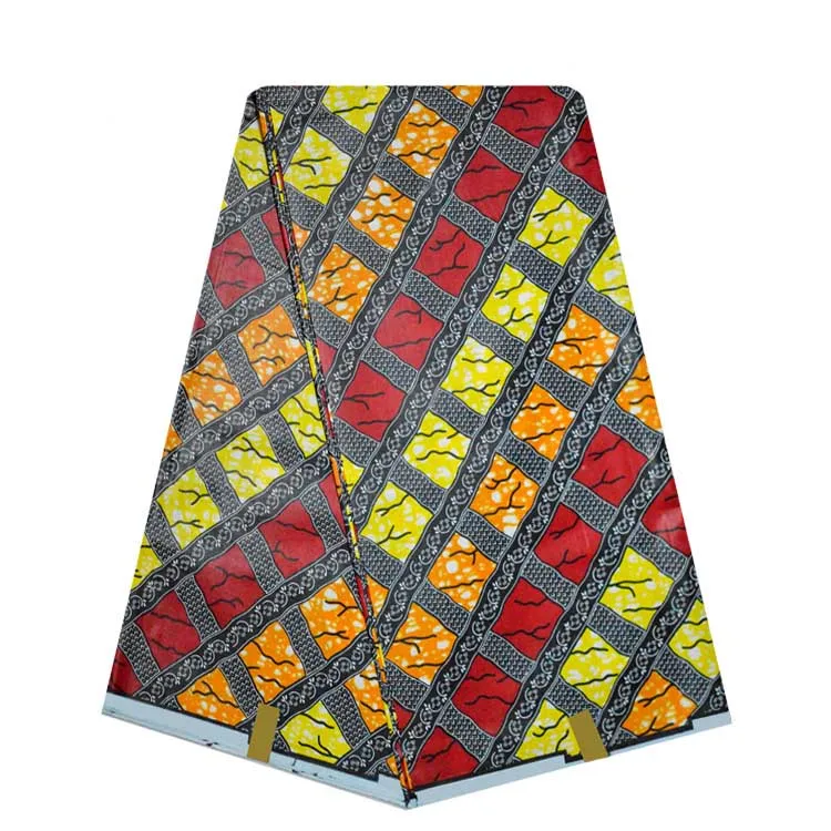 

6 Yards African Wax Prints Fabric dutch 100% Cotton Fabrics Material Dashiki Batik Real Floral for Dress