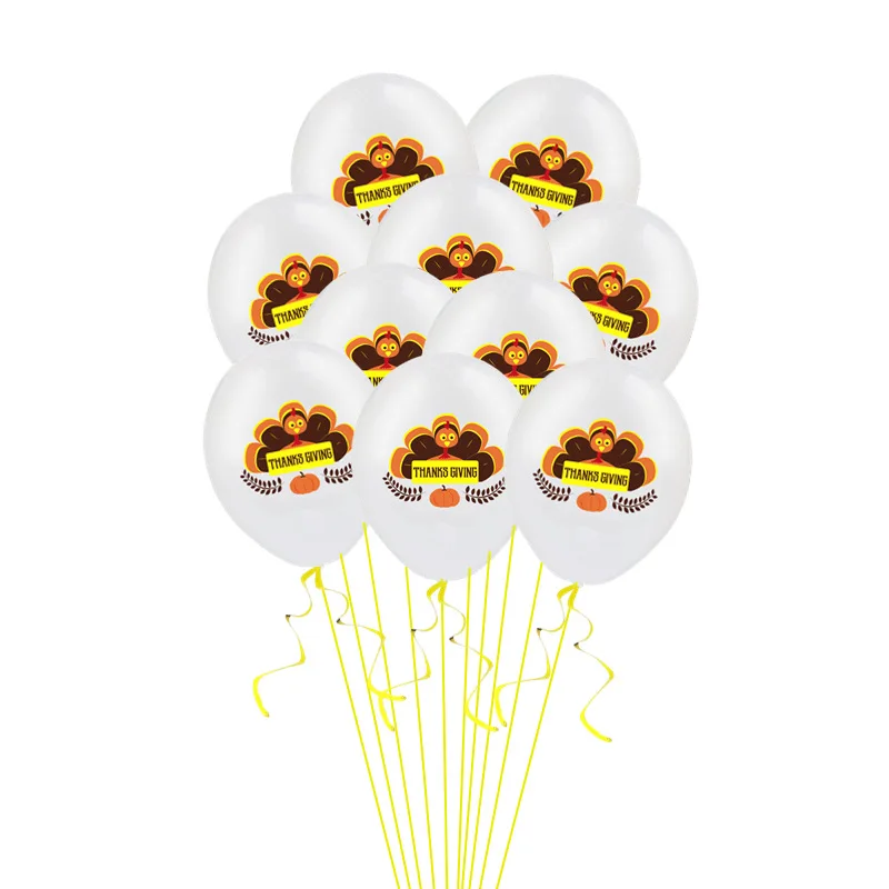 10Pcs Happy Turkey Latex Balloons Thanks Giving Day Decoration Gold Confetti Balloons Thanks Giving Day Party Supplies 10Pcs Happy Turkey Latex Balloons Thanks Giving Day Decoration Gold Confetti Balloons Thanks Giving Day Party Supplies