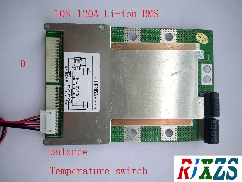 10 S 120A версия D литиево-полимерный lipo BMS/PCM/PCB плата защиты батареи для 10 пакетов 18650 литий-ионная батарея сотового w/баланс