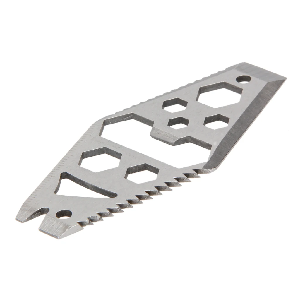 EDC Multifunction Stainless Steel Opener Wrench Key Chain Outdoor Survival Camping Pocket Tools