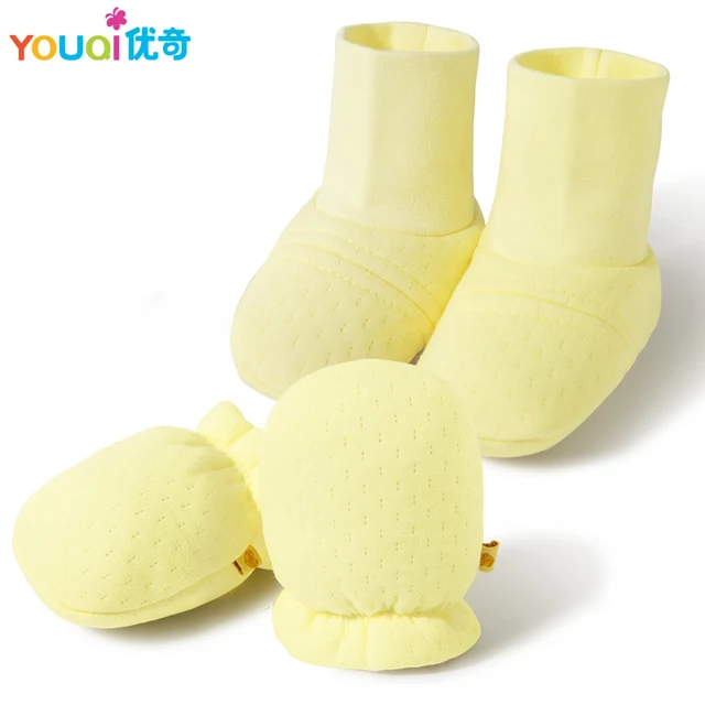 2 Pcs/Lot Newborn Baby Gloves Brand Cotton Quality Socks Spring and Winter Warm Cute Infant
