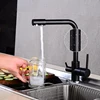 Cocina con filtro grifo de agua con Dot latón purificador de grifo doble rociador beber agua del grifo del fregadero mezclador grifo Torneira ► Foto 3/6