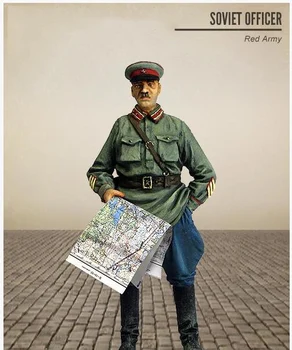 

1/35 soviet officer red army see map toy Resin Model Miniature Kit unassembly Unpainted