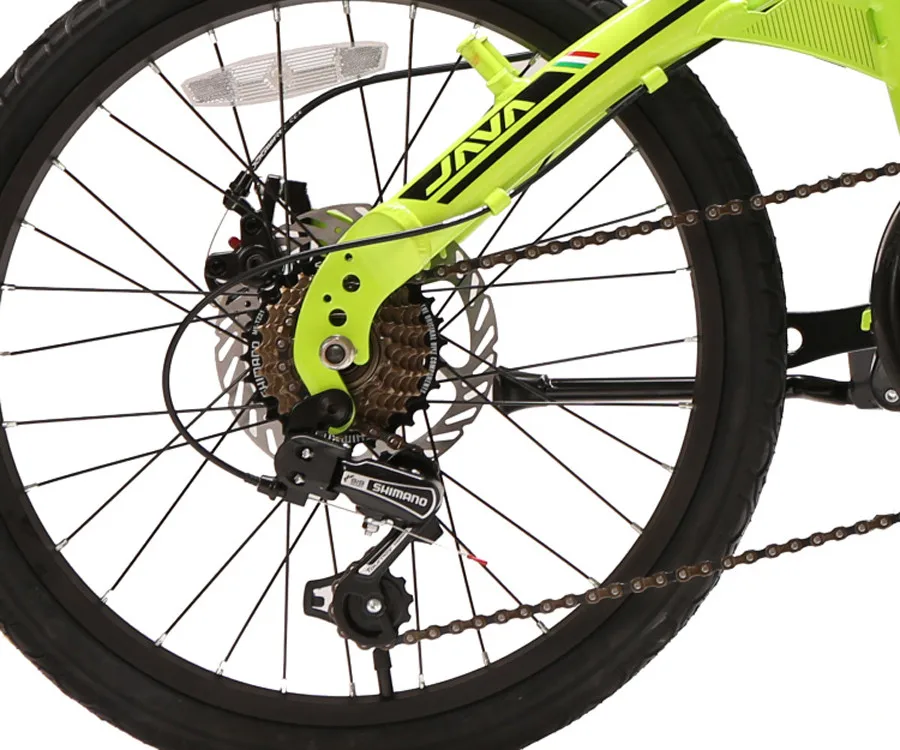 Excellent JAVA 20-inch Aluminum Alloy Folding Bike 7-Speed Dual-Disc Unisex Mini Bike 5 Colors Can Choose 11